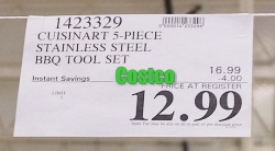 Cuisinart 5-Piece Stainless Steel BBQ Tool Set | Costco Sale Price