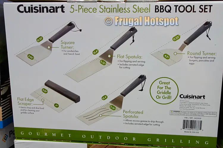 Cuisinart 5-Piece Stainless Steel BBQ Tool Set description | Costco