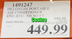 DeLonghi Pinguino 4-in-1 Portable Air Conditioner | Costco Price sale