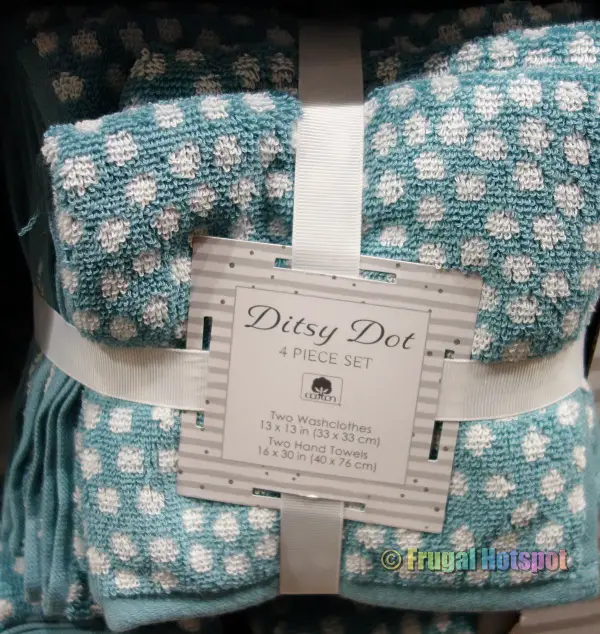 Ditsy Dot Washcloth and Hand Towel Set by Town & Country Living | Costco 2