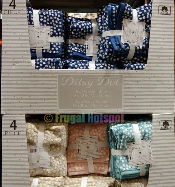 Ditsy Dot Washcloth and Hand Towel Set by Town & Country Living | Costco