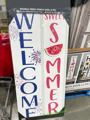 Double Sided Porch Sign Welcome Summer | Costco