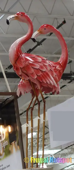 Evergreen Garden Bright Pink Flamingo Pair | Costco Display