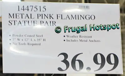 Evergreen Garden Bright Pink Flamingo Pair | Costco Price