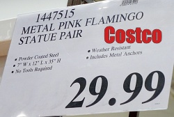 Evergreen Garden Bright Pink Flamingo Pair | Costco Price