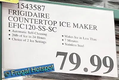 Frigidaire Countertop Ice Maker | Costco Price | Item 1543587