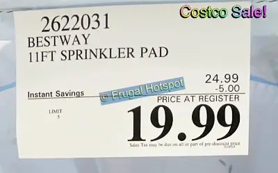 H2OGo! Underwater Adventure Sprinkler Pad by Bestway | Costco Sale Price | Item 2622031