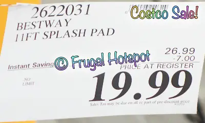 H2OGo! Underwater Adventure Sprinkler Pad by Bestway | Costco Sale Price