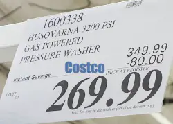 Husqvarna 3200 PSI Gas Powered Pressure Washer | Costco Sale Price