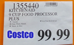 KitchenAid Food Processor 9-Cup | Costco Price