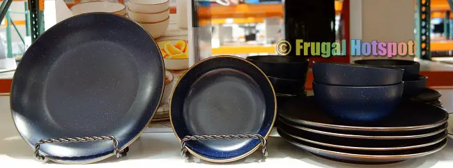 Mikasa Julianna Stoneware Dinnerware blue | Costco Display