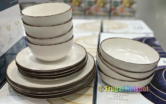 Mikasa Julianna Stoneware Dinnerware cream | Costco Display