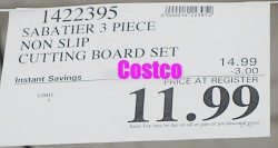 Sabatier Nonslip Cutting Board Set | Costco Sale Price