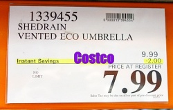 ShedRain Vented 47 Eco Umbrella | Costco Sale Price