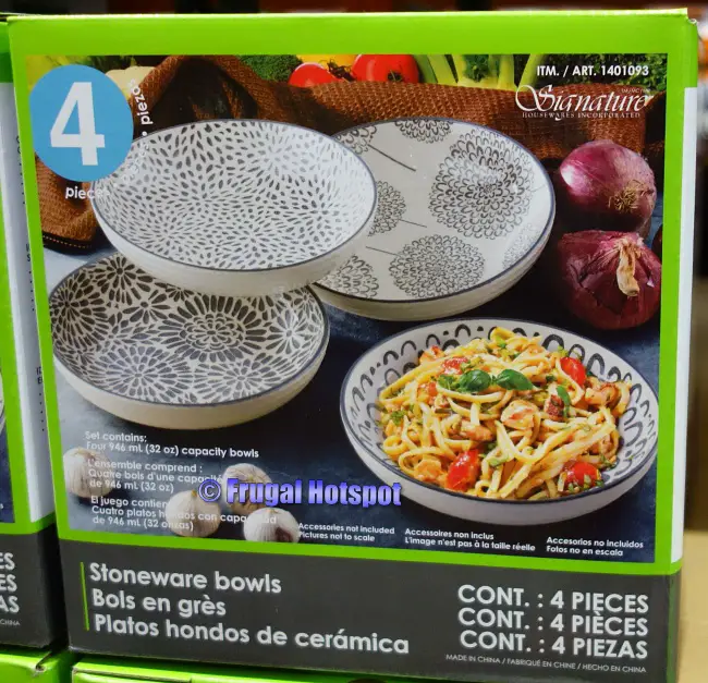 Signature Housewares Stoneware Bowl Set Costco