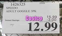 Speedo Adult Swim Goggles | Costco Sale Price