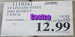 Stainless Steel BBQ Basket | Costco Sale Price