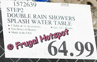 Step 2 Double Showers Splash Water Table | Costco Price