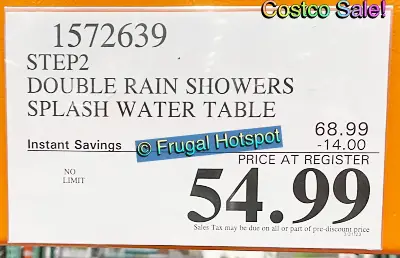 Step 2 Double Showers Splash Water Table | Costco Sale Price