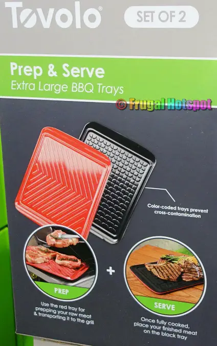 Tovolo Prep & Serve Extra Large BBQ Tray 2-Pack description | Costco