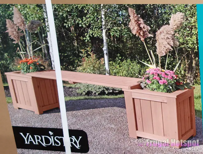 Yardistry Cedar Planter Bench | Costco