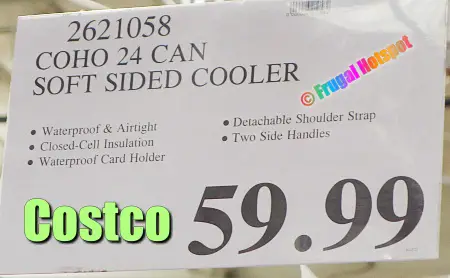 Coho 24-Can Soft Sided Cooler | Costco Price