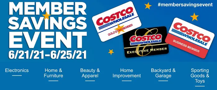 Costco Member Savings Event JUNE 2021