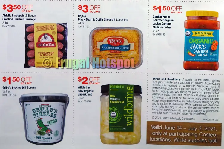 Costco Style Cookout Coupon Book JUNE 2021 JULY 2021 P 4b