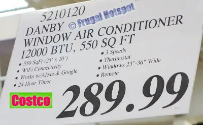 Danby Window Air Conditioner (12k BTU) | Costco Price