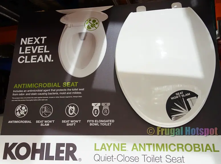 Kohler Layne Antimicrobial Toilet Seat | Costco Display