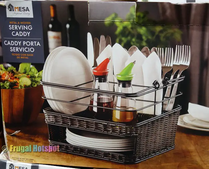 Mesa Metal and Woven Serving Caddy | Costco 2