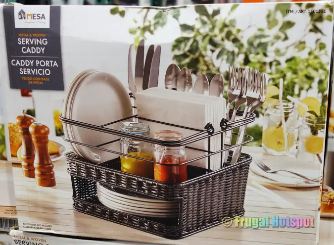 Mesa Metal and Woven Serving Caddy | Costco