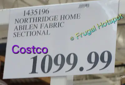 Northridge Home Abilen Fabric Sectional | Costco Price