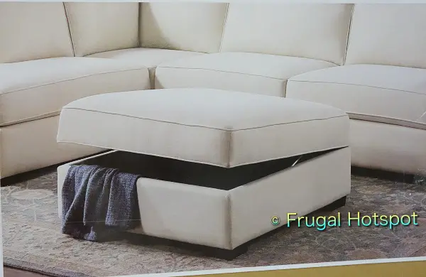 Northridge Home Abilen Fabric Sectional storage ottoman | Costco