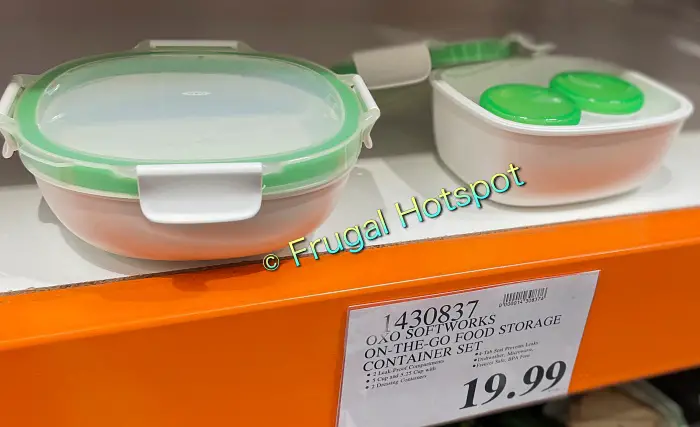 OXO SoftWorks On-the-Go Food Storage Container Set | Costco display and price