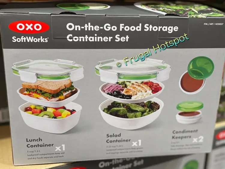 OXO SoftWorks On-the-Go Food Storage Container Set description | Costco