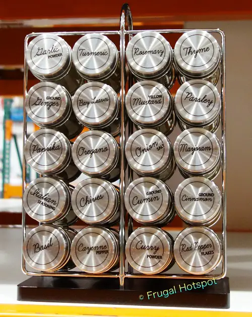 Orii 20 Jar Spice Rack front view | Costco Display
