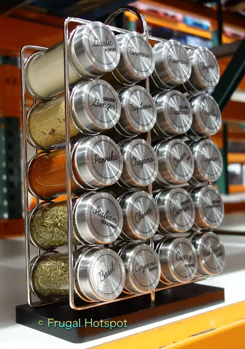 Orii 20 Jar Spice Rack side view | Costco Display