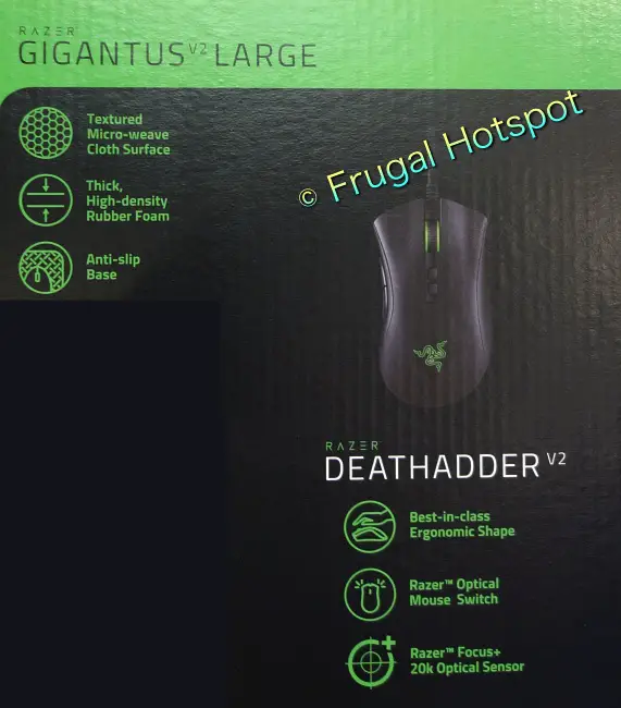 Razer Homerun Gaming Bundle DeathAdder V2 Gaming mouse and Gigantus V2 Mouse pad | Costco