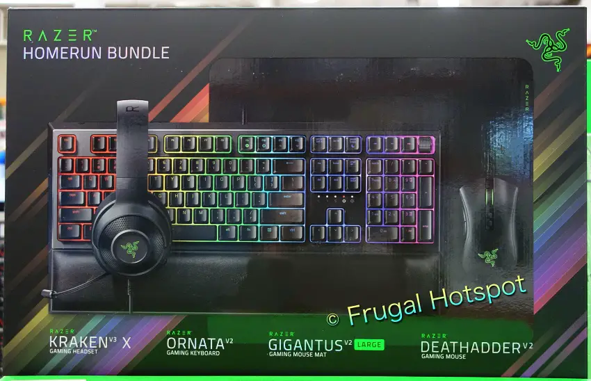 Razer Homerun Gaming Bundle Keyboard, headphones, mouse, mouse pad | Costco