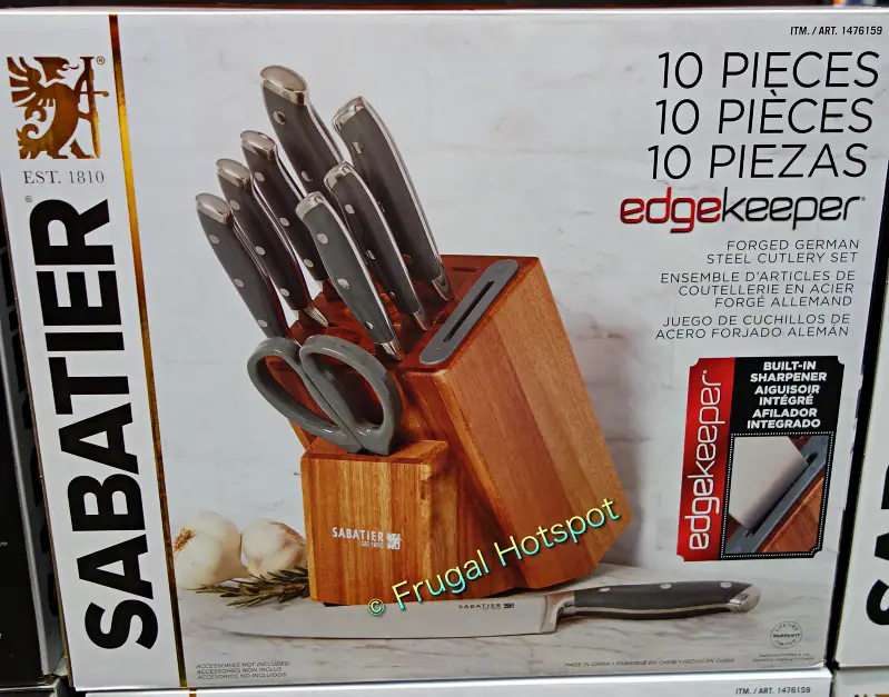 Sabatier 10-Piece Edgekeeper Forged German Steel Cutlery Set | Costco