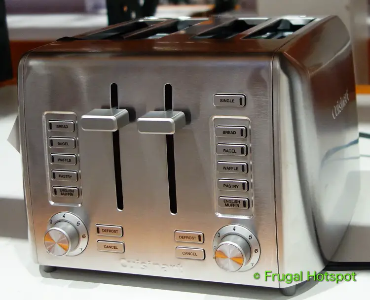 Cuisinart Custom Select 4-Slice Toaster angled view | Costco Display