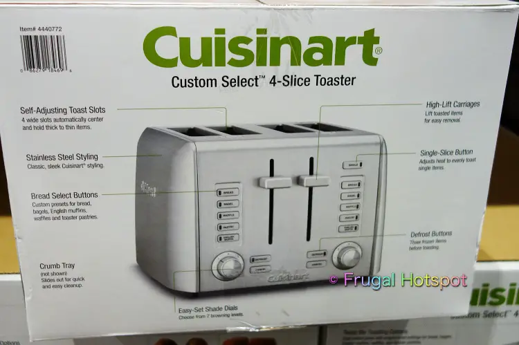 Cuisinart Custom Select 4-Slice Toaster description | Costco