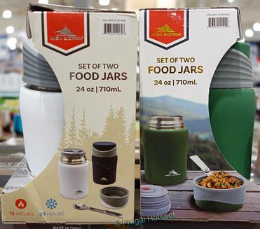 High Sierra Stainless Steel Food Jars Set of 2 Green & Orange