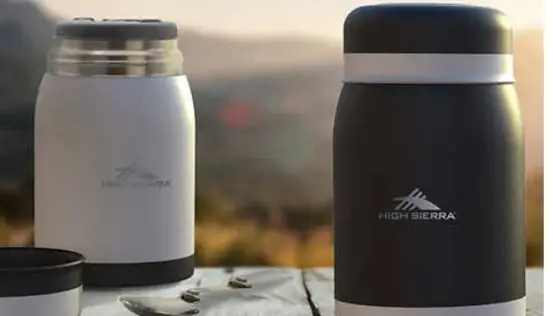 High Sierra Vacuum Insulated Food Jar white and black | Costco