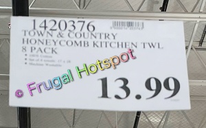 Honeycomb Kitchen Towels 8-Pack by Town & Country Living | Costco Price