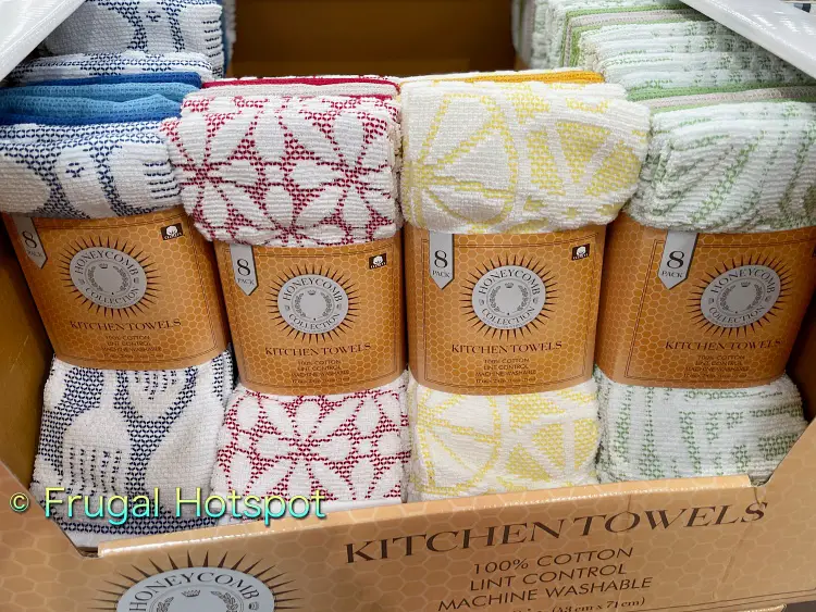 Honeycomb Kitchen Towels 8-Pack by Town and Country Living | Costco