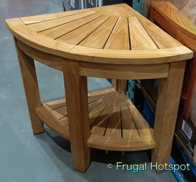 Teak Corner Bench by Ivena Gaston at Costco! Frugal Hotspot