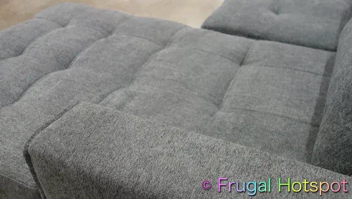 Kendale Convertible Fabric Sofa Chaise with Pull-Out Bed by Pulaski | Costco Display 2