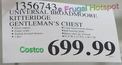 Kitteridge Gentleman's Chest by Universal Broadmoore | Costco Price